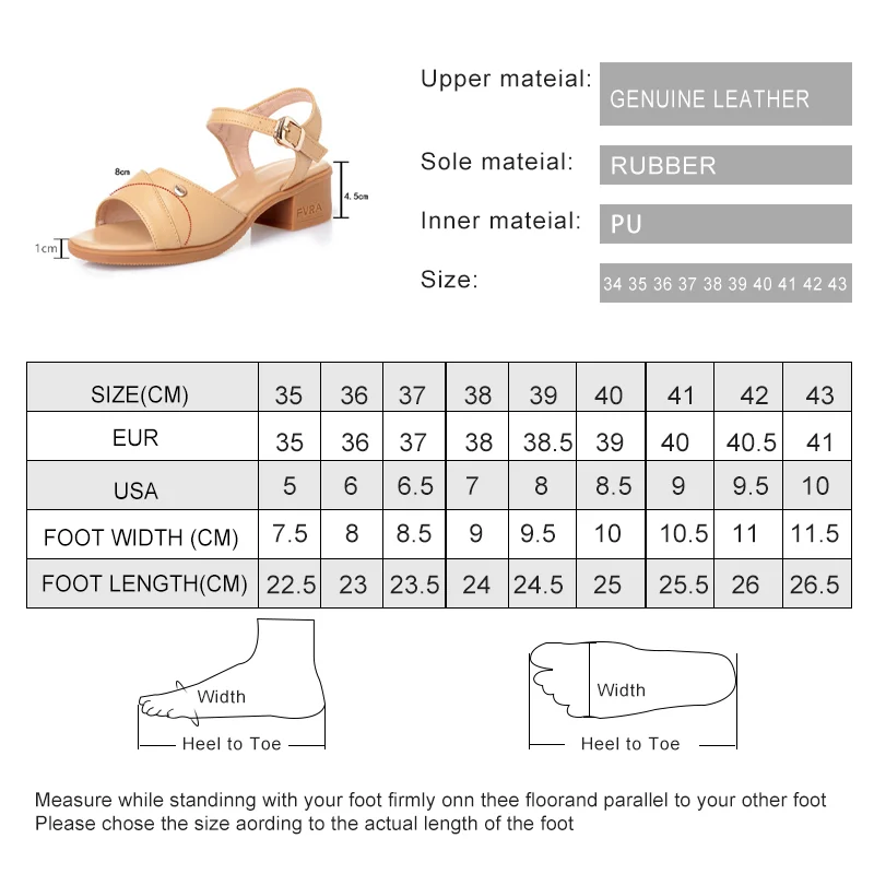 AIYUQI Sandals Summer Women Women's Sandals Women's Brand Shoes Sandals Genuine Leather for Female Large Size 41 42 43