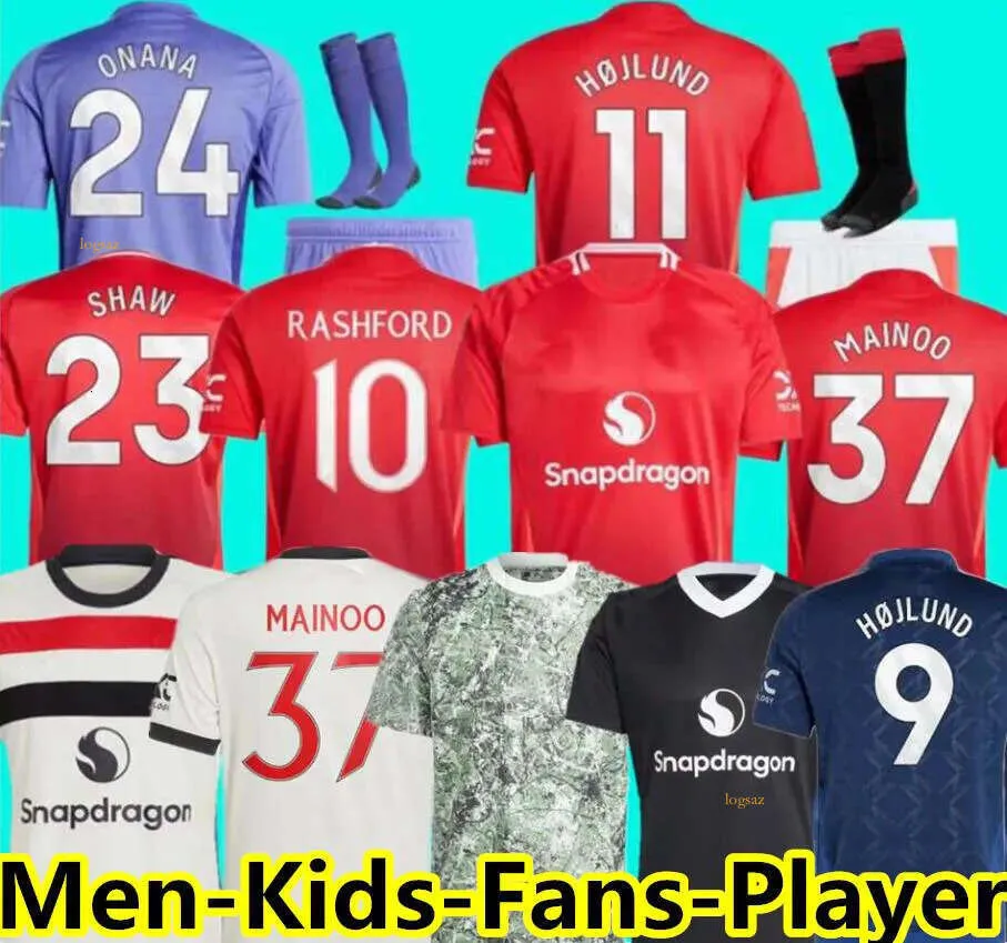 24 25 soccer jerseys FERNANDES RASHFORDfootball jersey men kids kit MARTINEZ CASEMIRO ANTONY Garnacho Mount HOJLUND YORO MAINOO Zirkzee