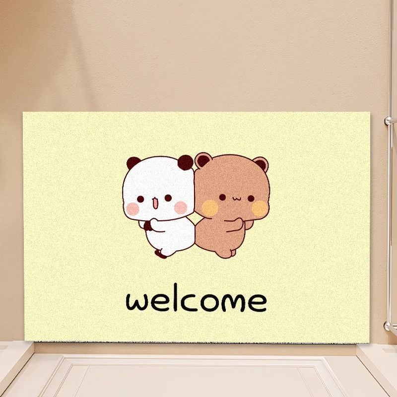 Cartoon Door Mats Can Be Cut To Wear-resistant Mats for Home Use, Non-slip and Mud-scraping Entrance Door Mats