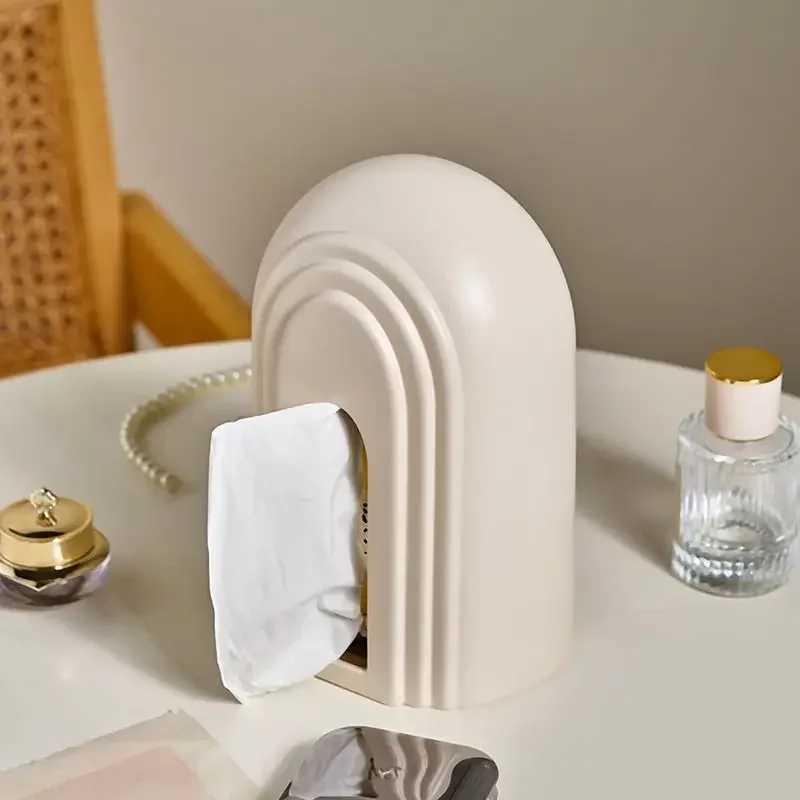 Nordic Ceramic Arched Tissue Box Decorative Creative Napkin Paper Box Paper Rack Organizer Desktop Luxury Organizer Y241218