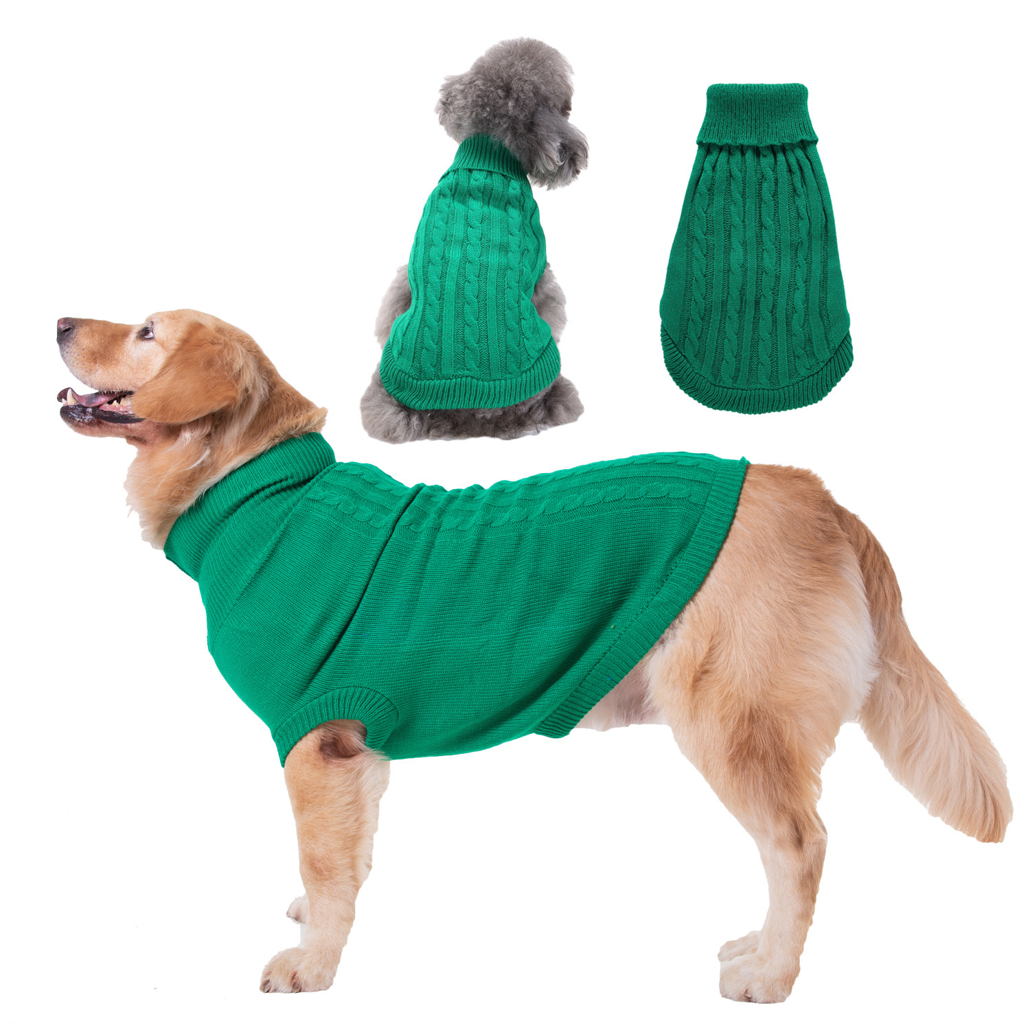 Dog clothes Autumn Winter Teddy pet clothes Dog Apparel Pet Clothes Solid Color Sweater