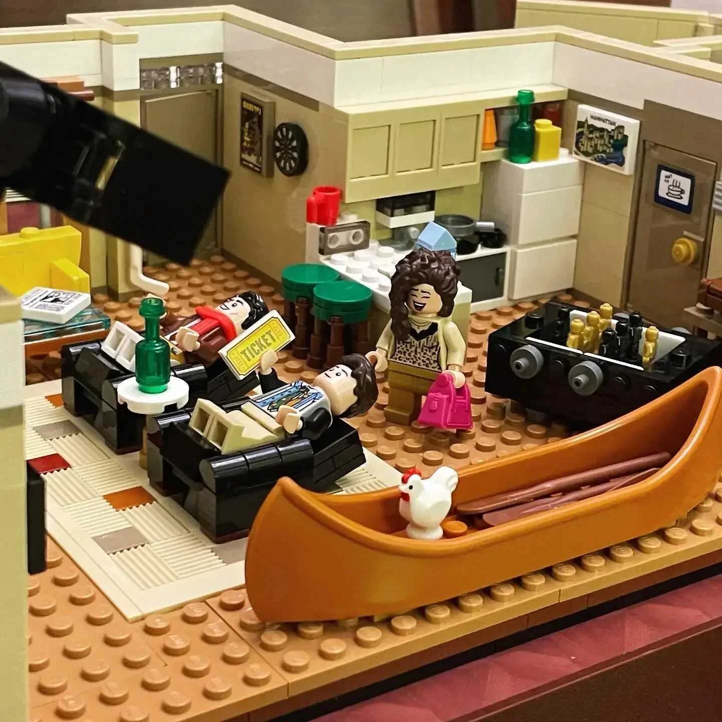 Popular toys classic TV dramas city center architecture friends parties friends apartments 10292 coffee shops building toys home decor X241218