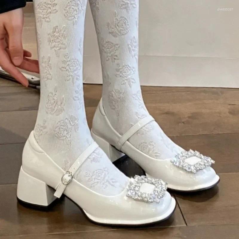 Dress Shoes Selg Women's Japanese College Style Uniform British Mary Jane High Heels zhanyishengli