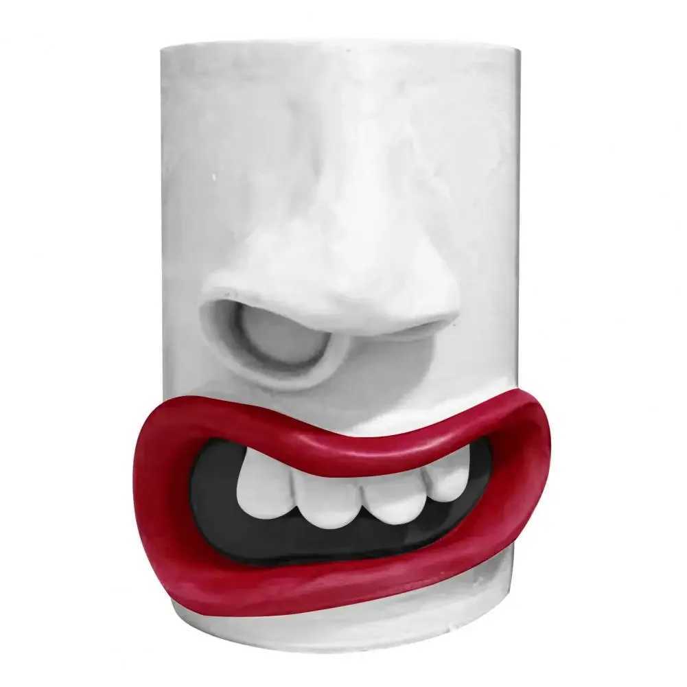 Handmade Funny Face Tissue Holder Bedro Nose Facial Tissue Organizer Funny Nose Drawing Tissue Box Decoration Y241218
