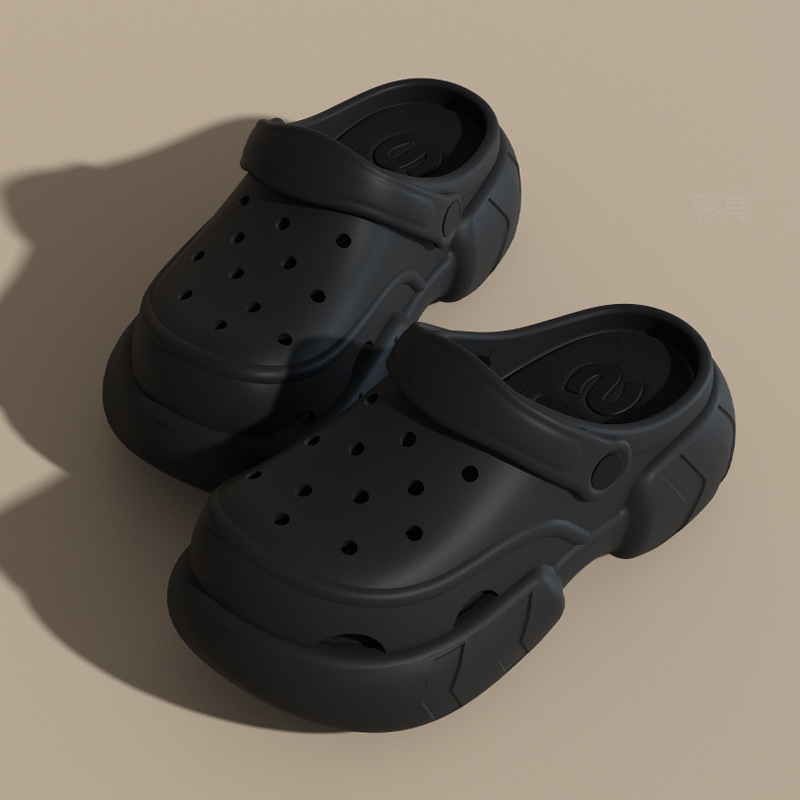 Simple High-End Hole Shoes Women's super Thick Soles Heightened Sandals Beach Fashion & NEW Versatile Soft-Soled Slippers 2025 Designer Footwear