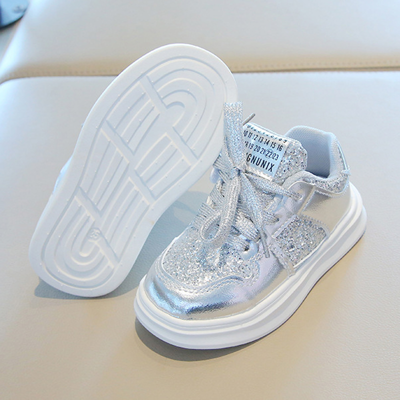Kids Shoes for Boys Girls Sport Sneakers Diamond Sequins Sports Running Shoes Littlesprouts Children Flat Casual Baby Toddler Outdoor Shoes Sizes 21 -