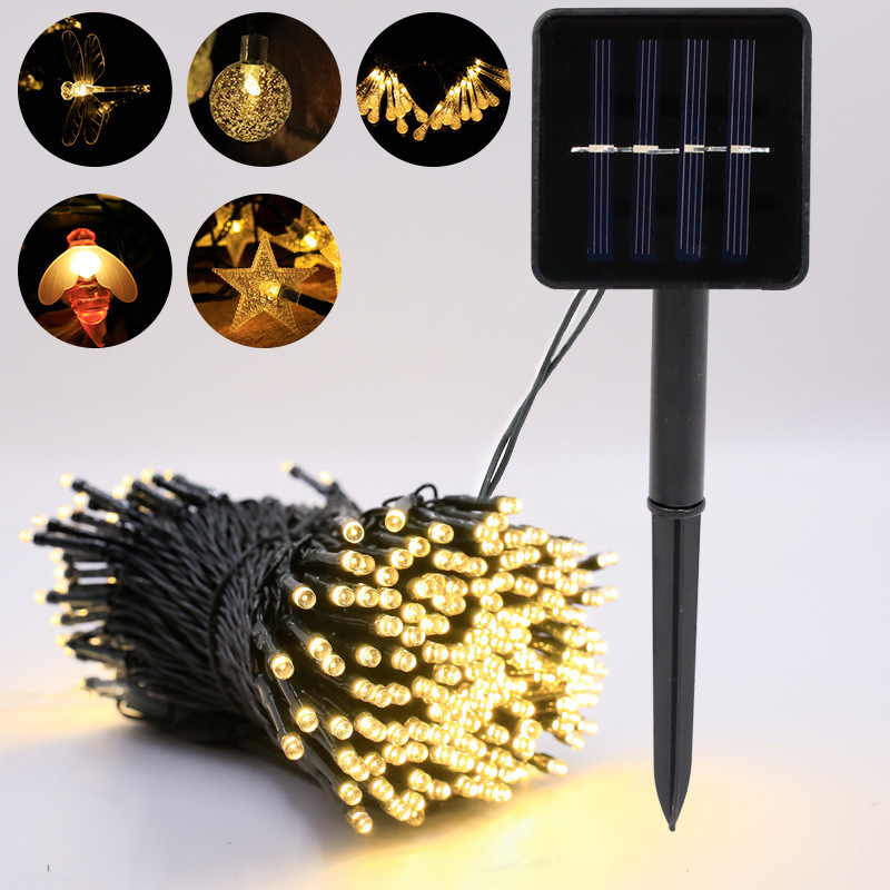 Bedroom Starlight Decoration with Solar-Powered LED Starstring