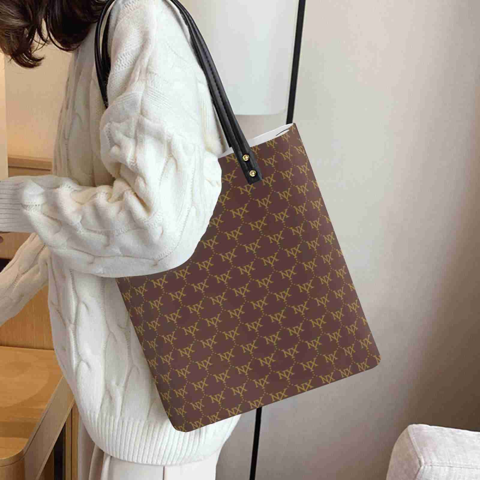 NXY Designer Bag Tote Bag Woman Large Handbags Pu Leather Shopping Purse Women High Quality Luxury Classic Flower Checked Shoulder Bag Handbags Travel