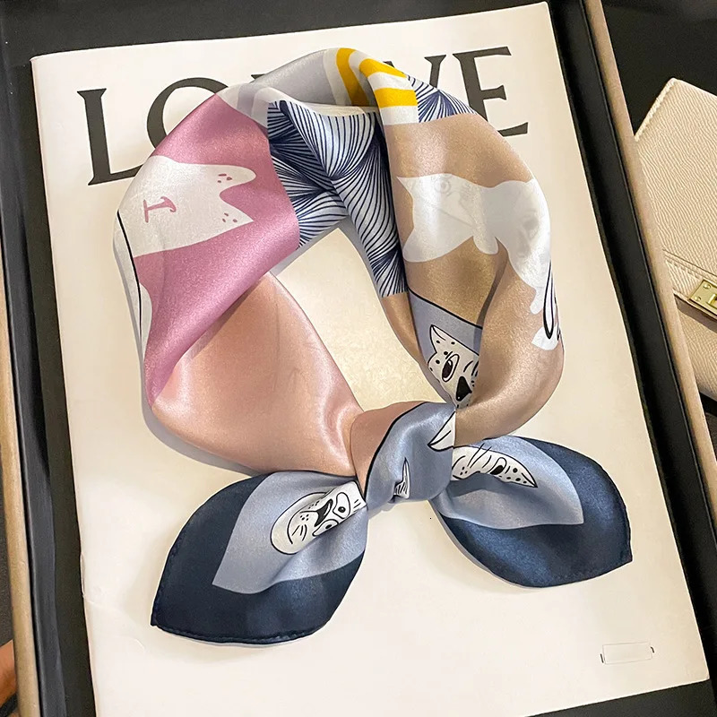 100 % natural silk mulberry scarf Women Fashion Neck Scarfs Office Lady Hair Foulard Kerchief Female Bandana Shawl Scarves 241218