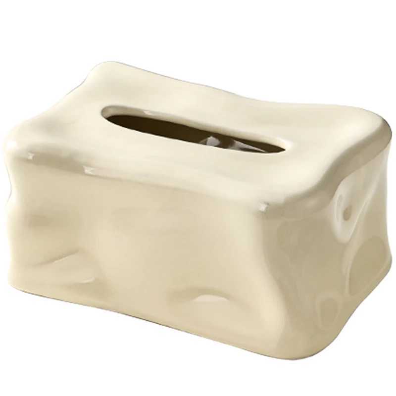 (EpeiusHe) Ceramic paper box household tissue box storage box dining table coffee table he decorates Nordic Ins Y241218