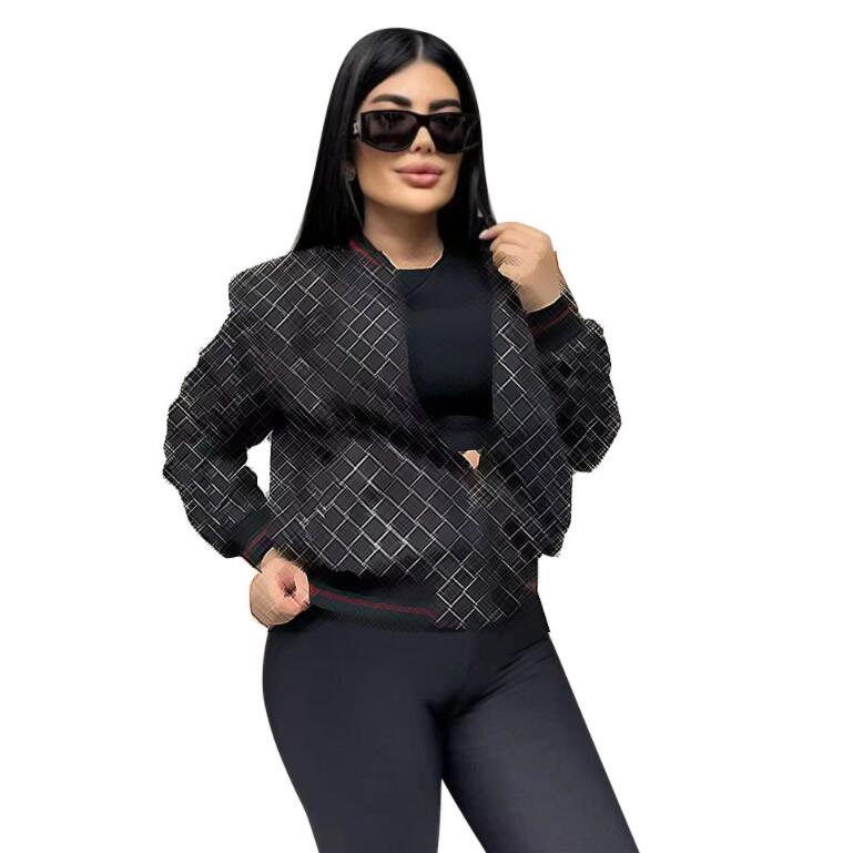 Luxury Womens Jacket New Letter Printed Baseball Jersey Sports Top coat Classic Zipper Designer Jacket Outerwear Free Ship