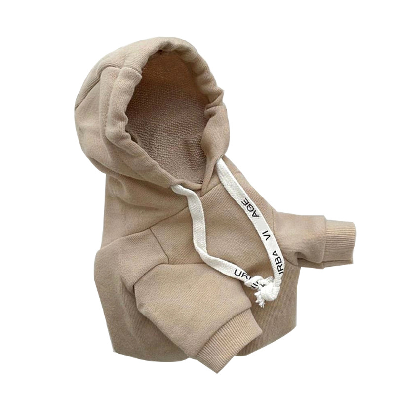 Autumn and winter dog simple hooded drawstring hoodie ins wind cat two feet clothes puppy milk dog pet clothes