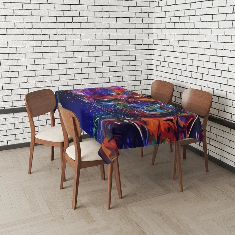 Home Tablecloths for Dining Tables Anime Decoration and Rectangular Table Accessories Waterproof Cloth-XS