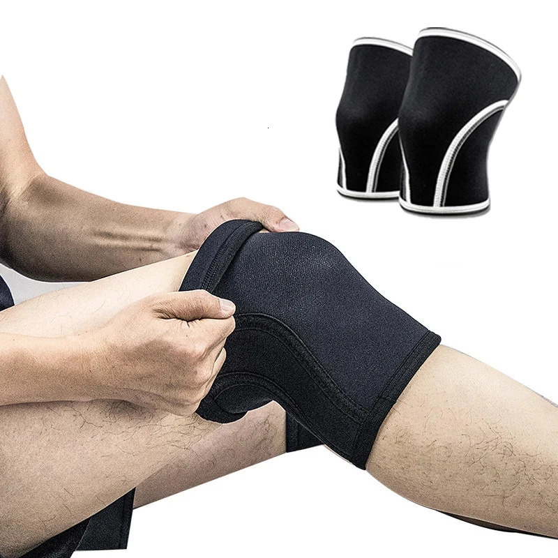 1Pcs Squat 7mm Knee Sleeves Pad Support Adults Men Women Gym Sports Compression Neoprene Knee Protector Cross Fit Weightlifting 241218
