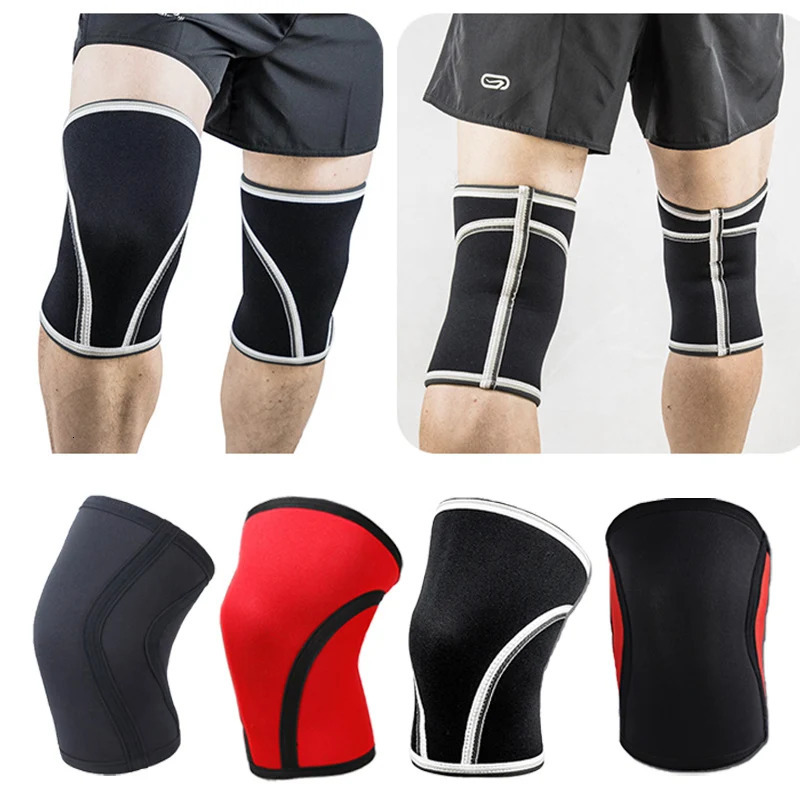1Pcs Squat 7mm Knee Sleeves Pad Support Adults Men Women Gym Sports Compression Neoprene Knee Protector Cross Fit Weightlifting 241218
