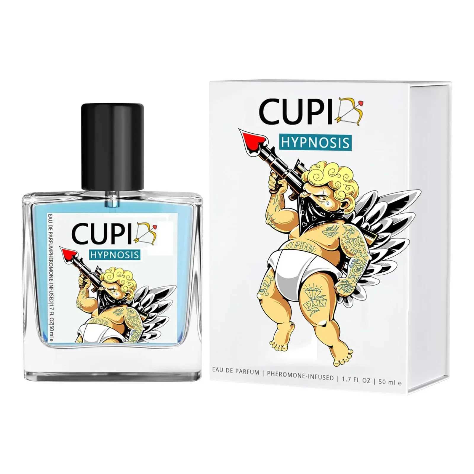 50ML Cupid Hypnosis Perfume Infused Cologne Real Pheromone Perfume Last For 8 Hours Fragrance For Men For Women Travel-FriendlyXJ250117