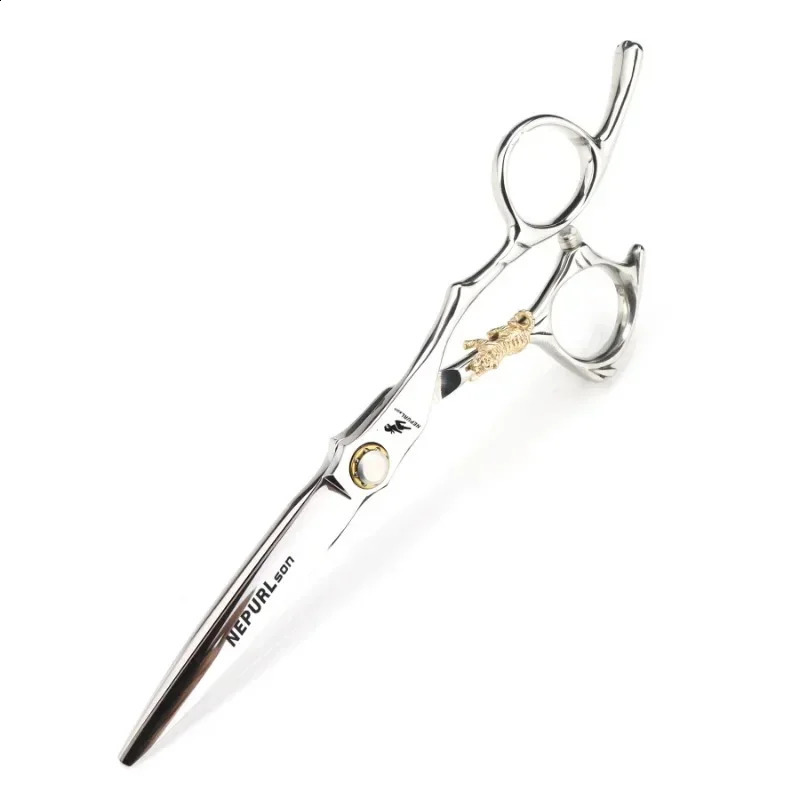Professional JP440c Steel 6 Upscale Golden Tiger Hair Scissors Cutting Barber Haircut Thinning Shears Hairdresser Scissors 241217