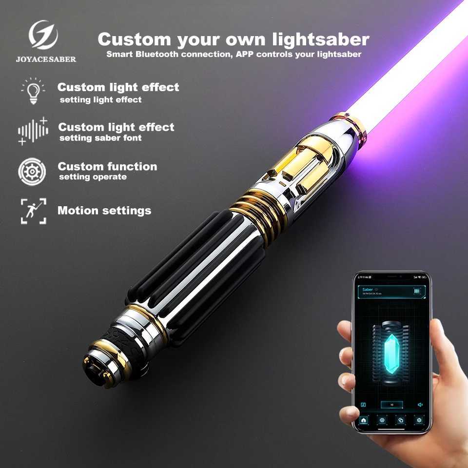 Pixel Lightsaber Woman Windu Xenopixel Light Saber Jedi Neopixel Metal Handle Laser Sword Cosplay Heavy Dueling Luminous Toys W241218