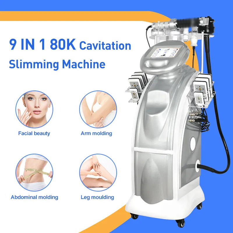 Advanced Body Health 9 in 1 Vacuum Cavitation Liposuction Fat Dissolving Body Slimming Machine Physiotherapy Cupping Scraping Body Shaping Massage Mac