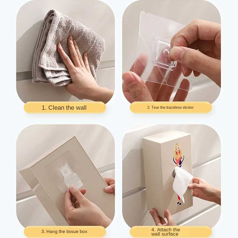 New Gifts Waterproof y Girl Tissue Box Napkin Holder Craft Ornaments Desktop Storage Boxes Hangable Storage Case Car Y241218