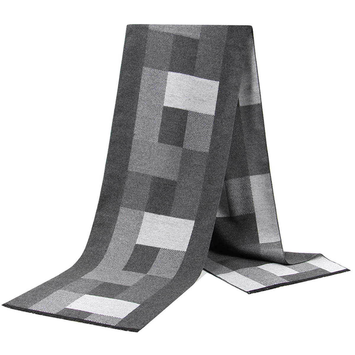 Silk Cashmere mens autumn scarf Business Shawl Retro Double-sided Winter female Scaves warm High Quality Bufanda 241218