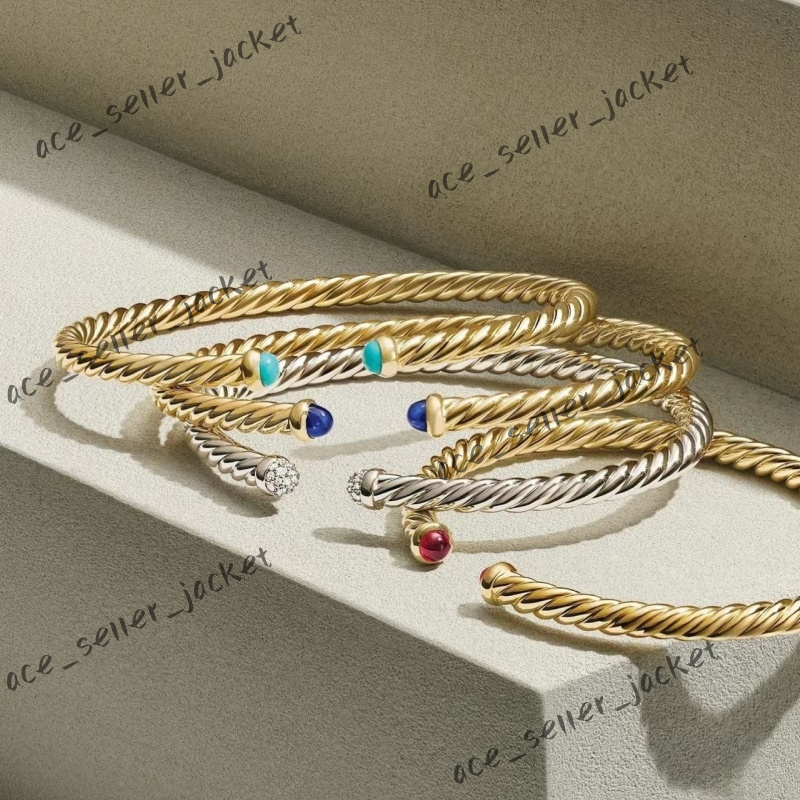 Designer Bracelet Davi yurmans Bracelet European and American High Quality Fashion Jewelry Women Titanium Steel 18K Gold Plated Letter Pendant Bracelet 987