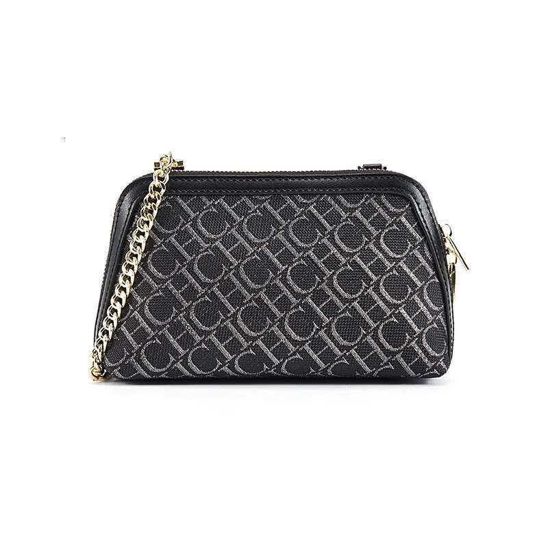 Women's Bags Letter Printed Light Suede Leather Chain Shoulder Bag Fashion Retro Crossbody Designer