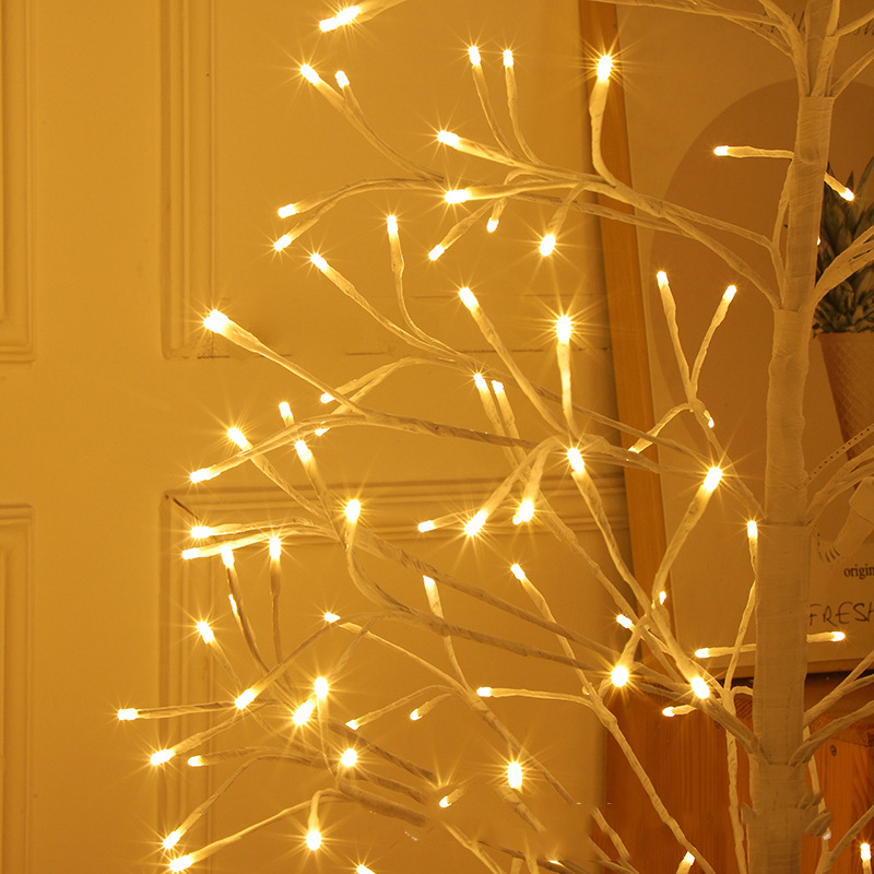 Waterproof Cross-Border LED Birch Tree Lights Ideal for Festive Garden Illumination during Christmas