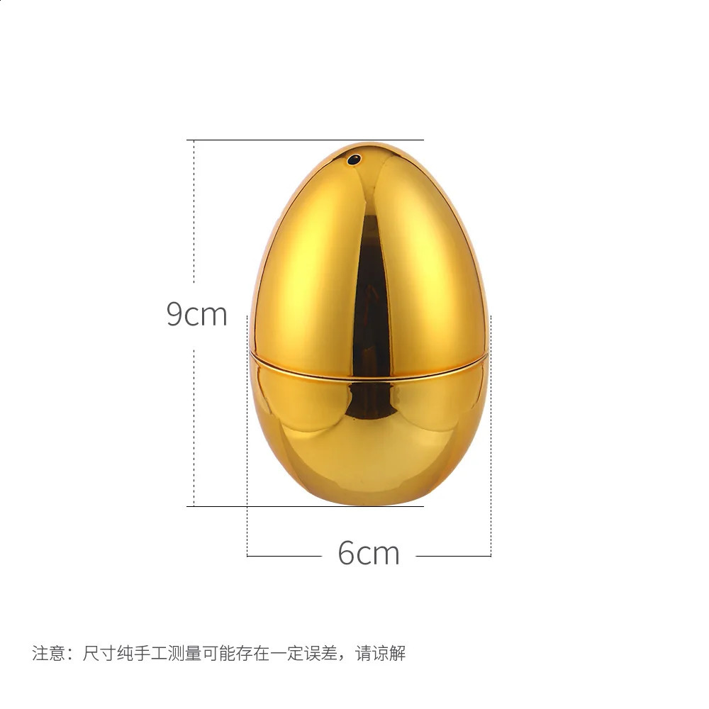 Creative Egg-shaped Toothpick Jar Electroplating Plastic Gold and Silver Toothpick Box Storage Box Ornaments Home Decoration 241212