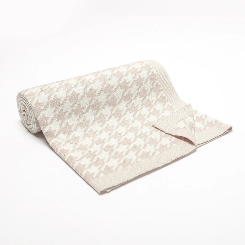 Baby Blankets born Cotton Swaddle Wrap Plaid for Infant Kids Boys Girls Ultra-Soft Reversible Knitted Toddler Receiving Mats 241217
