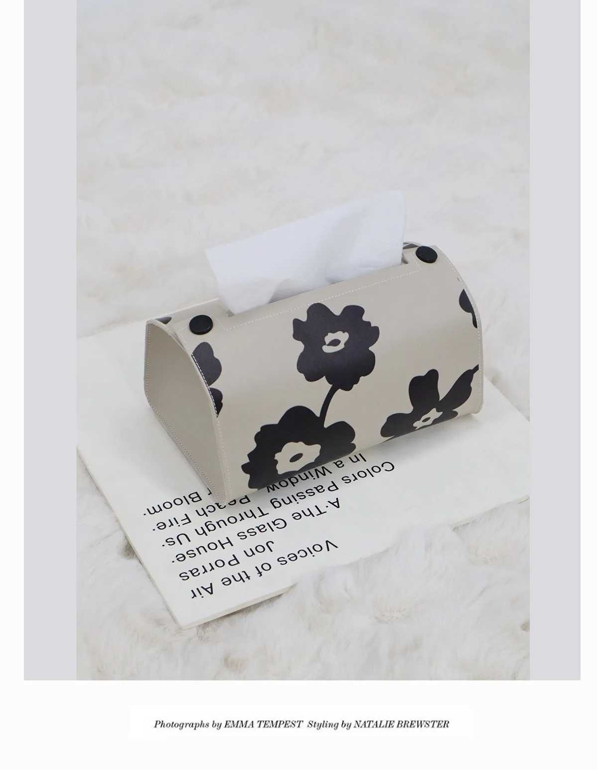 Leather tissue holder household paper towel storage box used for storing daily life Ro detachable tissue box car cardboard box Y241218