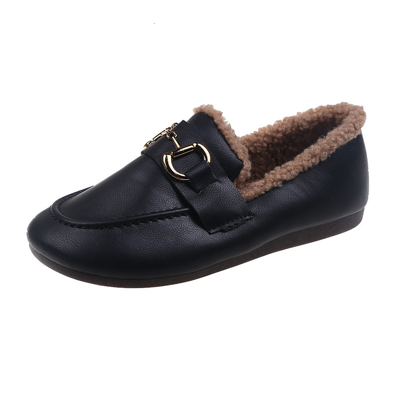 For Ddmywed Hairy Women Wearing Autumn And Winter M Ller New Model Internet Famous Lazy Shoes Low Heel With Velvet Toe Cap Half Slippers Chinese Brand