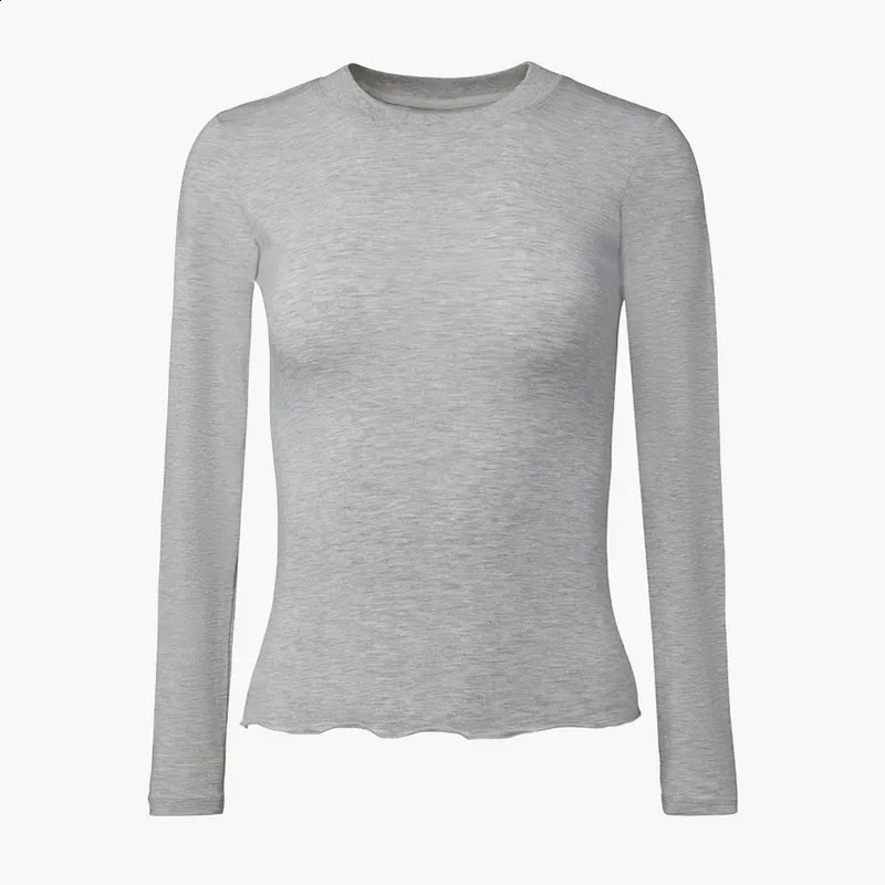 WPNAKS Women 2 Piece Pant Sets Spring Autumn Clothes Solid Color Long Sleeve Crop Tops and Elastic Wide Leg Pants Sleepwear 241217