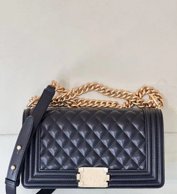 2025 Top quality BOY mouth cover bag 25CM woman fashion shoulder handbag leather crossbody bags Luxurious Designer chain bags clutch purse A67086 With box