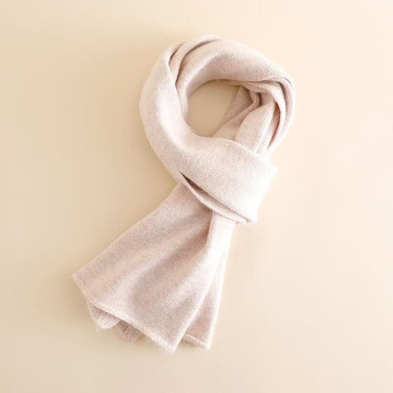 T003 cashmere scarf winter women's thick versatile scarf Korean version of high-grade warm knitted women's neck scarf