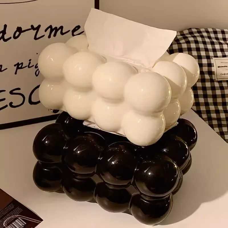 Cloud Design Tissue Box Storage Napkin Paper Box Organizer Craftsmanship Desktop Tissue Box Kitchen Tissue Box Y241218