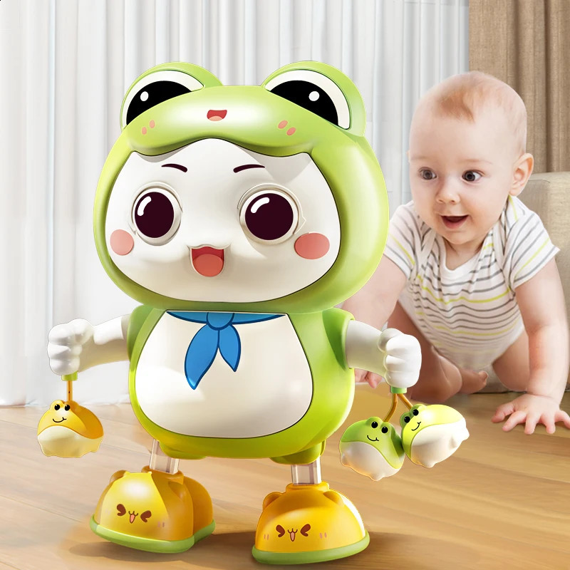 Children Cute Rabbit Electronic Toy Pet With Music Light Animal Game Frog Walking Dance Moving Kid Toys 3 Year Gifts 241218