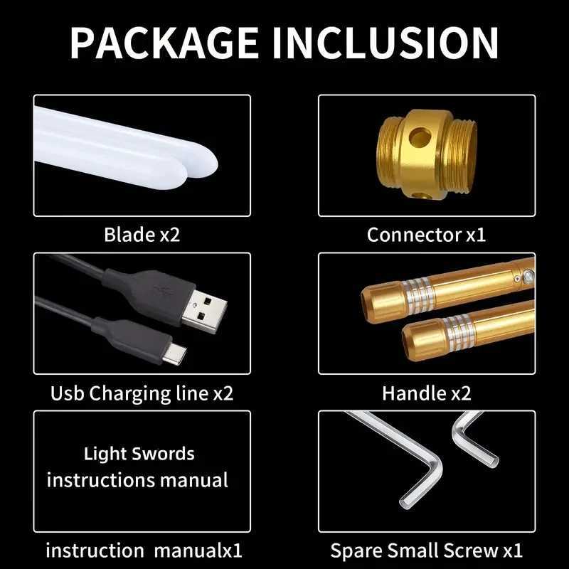 REikirc Upgraded Version Lightsaber 2 In 1 Light Saber 15-color Metal Laser Sword Rechargeable Toy Party Glow Swords W250210
