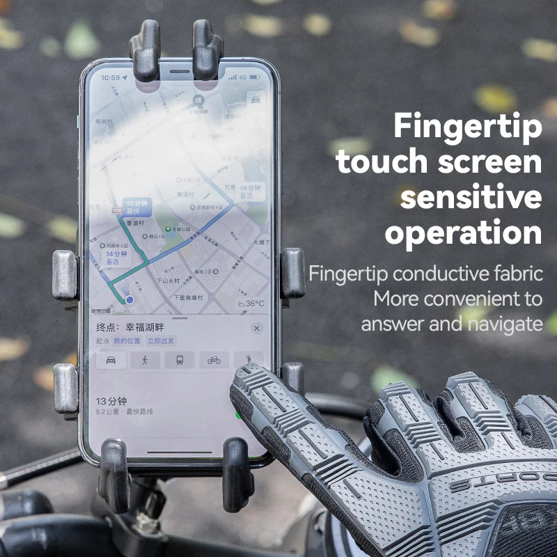 ROCKBROS Tactical Gloves Touch Screen Riding Cycling Gloves MTB Gloves Thermal Warm Motorcycle Winter Autumn Bike Gloves 241218