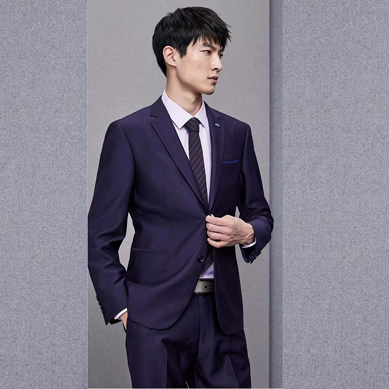G1218Men's slim-fit suits, stain-resistant and wrinkle-resistant business suits, groom wedding suits