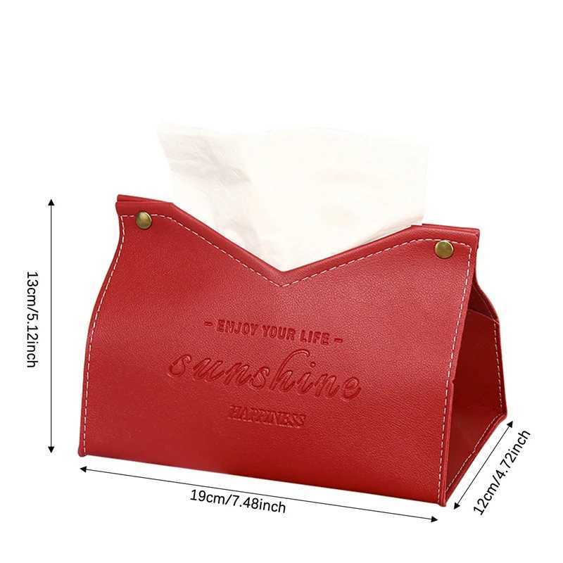 PU leather tissue holder household paper towel storage box detachable tissue box used for storing household Ro car cardboard boxes Y241218