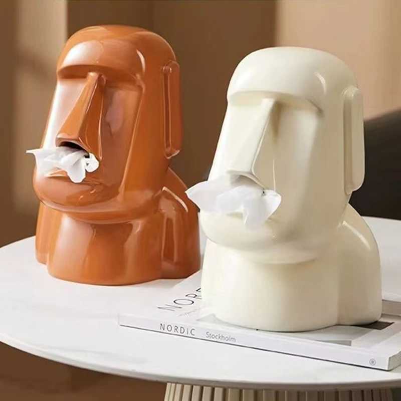 Living Ro Dining Ro Tissue Box Resin Mti-pose Creative Napkin Storage Box He Decoration Desktop Decoration Ornaments Y241218