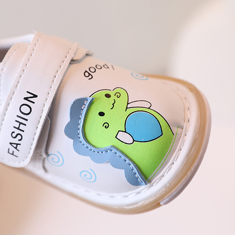 Newborn Baby Squeaky Shoes Soft Non-slip Infant Toddler Leather Cutefeet First Walkers Autumn Spring Little Kids Shoes Sizes 15 - 19