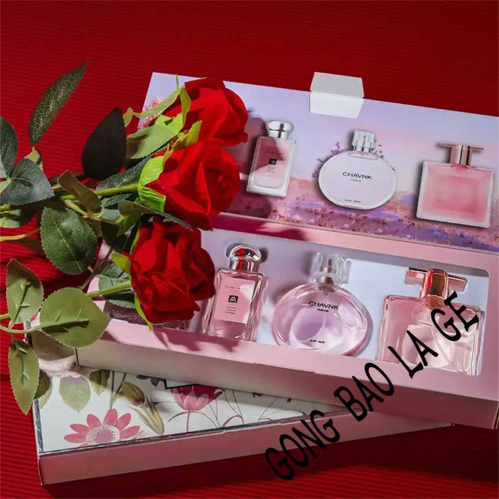 Brand 120ml perfume womens gift box 4pcs set plant fragrance lasting perfume De perfume fresh natural perfume FemininoXJ250409
