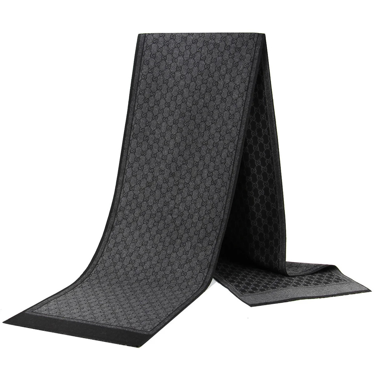 Silk Cashmere mens autumn scarf Business Shawl Retro Double-sided Winter female Scaves warm High Quality Bufanda 241218