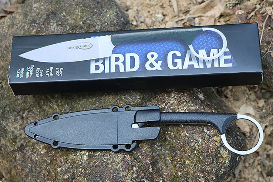 Top Quality M7844 Survival Straight Knife 3Cr13Mov Satin Blade Full Tang GRN Handle Outdoor Camping Hiking Fishing EDC Fixed Blade knife Knives with K