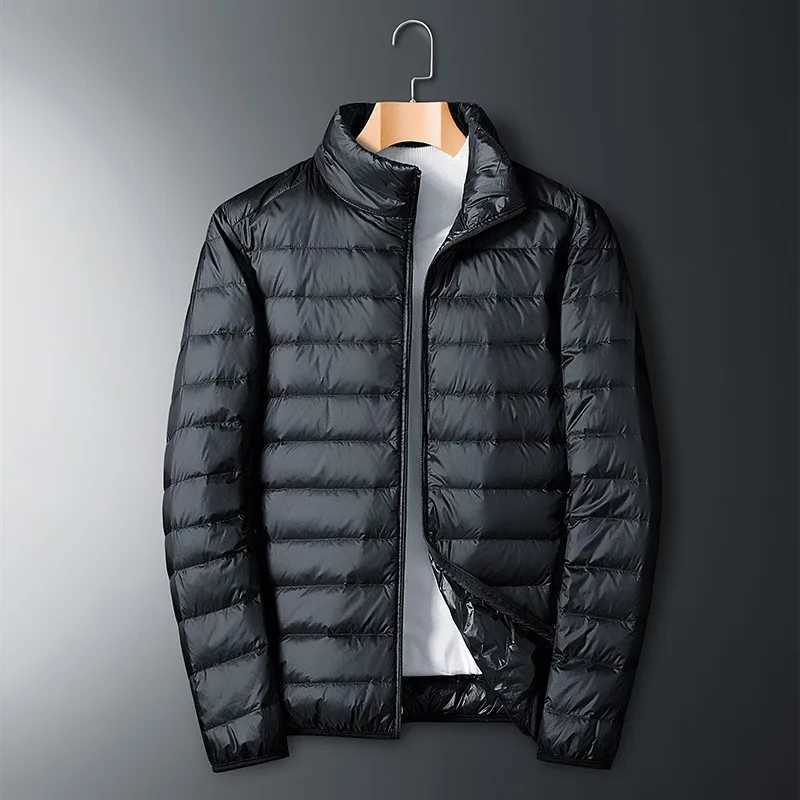 2024 New Autumn Lightweight Thin Duck Down Jacket Men Good White Brand Casual Ultralight Male Feather Jackets Coat W250722