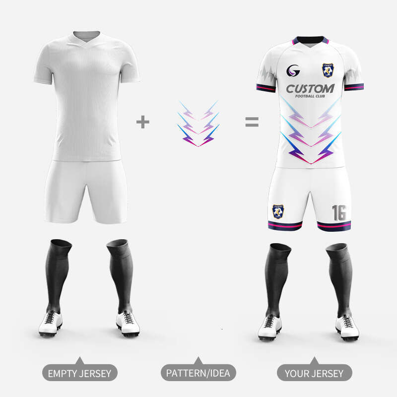 2025 Personalized Sublimation Custom Plus Big Size Soccer Uniforms Football Team Jersey Sets For Men With Embroidered W036