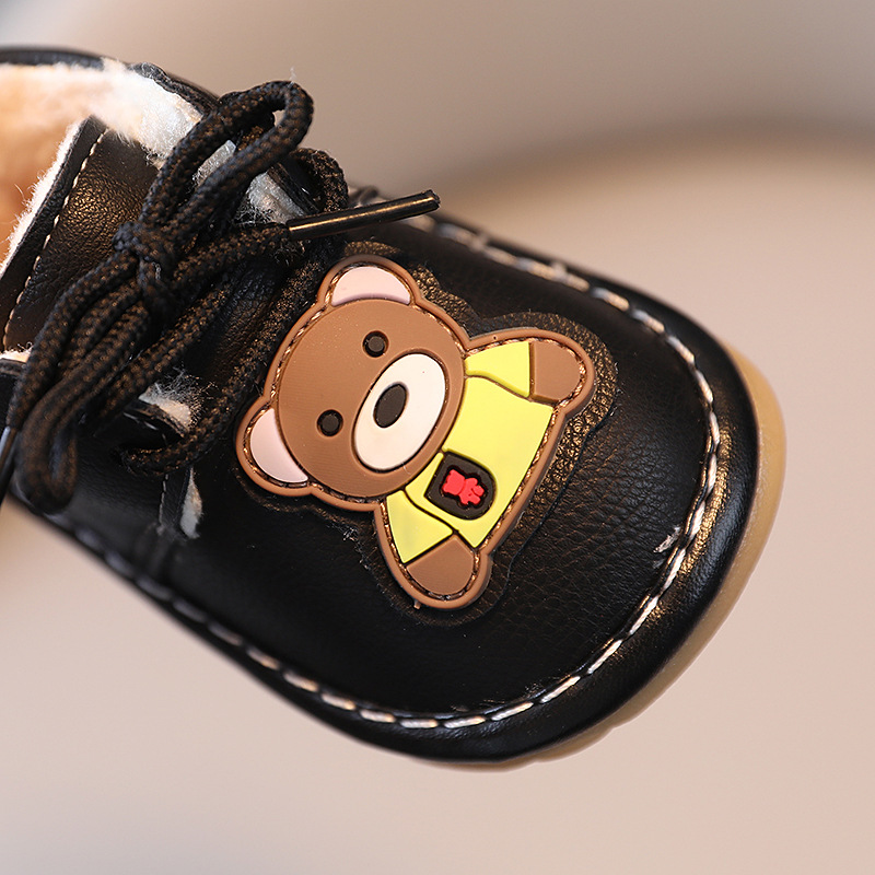 Infant Winter First Walkers Shoes Plush Warm Baby Girl Shoes Cute Cartoon Casual Boy Shoes Littlesprouts Flat Soft Comfortable Toddler Shoes Sizes 16 