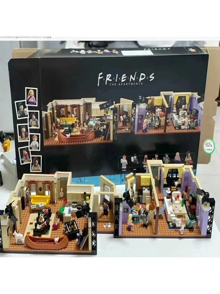 Popular toys classic TV dramas city center architecture friends parties friends apartments 10292 coffee shops building toys home decor X241218